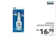 Oferta de Tek Bond - Adesivo Instantaneo 793 por R$16,9 em Telhanorte