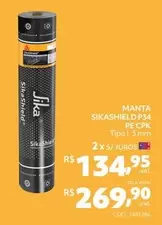 Oferta de Sika - Manta Sikashield P34 Pe Cpk por R$269,9 em Telhanorte