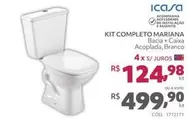 Oferta de Icasa - Kit Completo Mariana por R$499,9 em Telhanorte