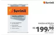 Oferta de Suvinil - Massa Acrílica por R$199,9 em Telhanorte