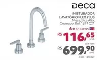 Oferta de Deca - Misturador Lavatorio Flex Plus por R$699,9 em Telhanorte