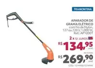 Oferta de Tramontina - Aparador De Grama Elétrico por R$269,9 em Telhanorte