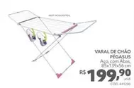 Oferta de Varal De Chão Pegasus  por R$199,9 em Telhanorte