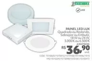 Oferta de Taschibra - Painel Led Lux  por R$36,9 em Telhanorte