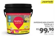 Oferta de Quartzolit - Impermeabilizante Tecplus 1 por R$99,9 em Telhanorte