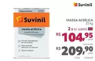 Oferta de Suvinil - Massa Acrílica por R$209,9 em Telhanorte