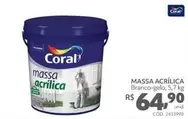 Oferta de Coral - Massa Acrílica por R$64,9 em Telhanorte