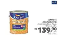 Oferta de Coralit - Esmalte Zero  por R$139,9 em Telhanorte