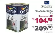 Oferta de Coral - Selador Acrílico por R$209,9 em Telhanorte