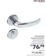 Oferta de Pado - Fechadura Zamac Concept  por R$76,9 em Telhanorte