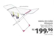 Oferta de Varal De Chão Pegasus por R$199,9 em Telhanorte