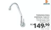 Oferta de Esteves - Torneira Para Cozinha 1168 C31  por R$149,9 em Telhanorte