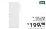 Oferta de Vert - Folha De Porta Lisa Primer por R$199,9 em Telhanorte