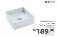 Oferta de Icasa - Cuba De Apoio ICA17 00 por R$189,9 em Telhanorte