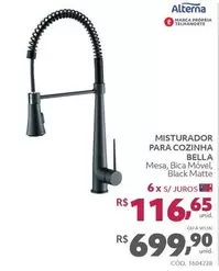 Oferta de Alterna - Misturador Para Cozinha Bella por R$699,9 em Telhanorte