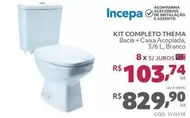 Oferta de Incepa - Kit Completo Thema por R$829,9 em Telhanorte