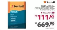 Oferta de Suvinil - Tinta Acrílica Premium Toque Seda por R$669,9 em Telhanorte