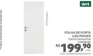 Oferta de Vert - Folha De Porta Lisa Primer por R$199,9 em Telhanorte