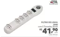 Oferta de Force Line - Filtro De Linha 5000 por R$41,9 em Telhanorte