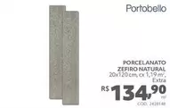 Oferta de Portobello - Porcelanato Zefiro Natural por R$134,9 em Telhanorte