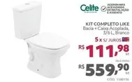 Oferta de Celite - Kit Completo Like por R$559,9 em Telhanorte