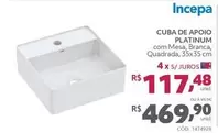 Oferta de Incepa - Cuba De Apoio Platinum por R$469,9 em Telhanorte