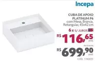 Oferta de Incepa - Cuba De Apoio Platinum P6 por R$699,9 em Telhanorte