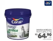 Oferta de Coral - Massa Acrílica por R$64,9 em Telhanorte