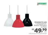 Oferta de Taschibra - Pendente Led por R$49,9 em Telhanorte