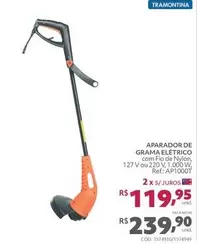 Oferta de Tramontina - Aparador De Grama Elétrico por R$239,9 em Telhanorte