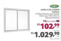 Oferta de Janela De Correr Topsul por R$1029,9 em Telhanorte