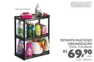 Oferta de Dasplast - Estante Multiuso Organização por R$69,9 em Telhanorte