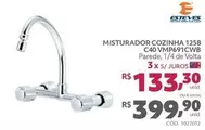 Oferta de Esteves - Misturador Cozinha 1258 C40 VMP691CWB por R$399,9 em Telhanorte