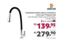 Oferta de Esteves - Torneira Para Mesa Coxinha 1167 C62 VTP622CWB por R$279,9 em Telhanorte