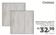 Oferta de Cedasa - Piso Mahal Matte por R$32,9 em Telhanorte