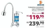 Oferta de Esteves - Torneira Gourmet C60 VTF900CWB  por R$239,9 em Telhanorte