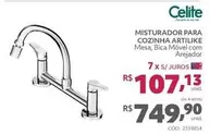 Oferta de Celite - Misturador Para Cozinha  Artilike por R$749,9 em Telhanorte