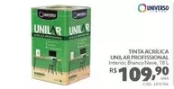 Oferta de Universo - Tinta Acrílica Unilar Profissional por R$109,9 em Telhanorte