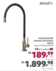 Oferta de Docol - Misturador Monocomando Spice  por R$1899,9 em Telhanorte