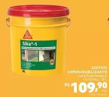 Oferta de Sika - Aditivo Impermeabilizante por R$109,9 em Telhanorte