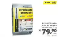 Oferta de Quartzolit - Rejunte Para Porcelanato por R$79,9 em Telhanorte