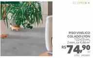 Oferta de Ecomex - Piso Vinílico Colado Lyon  por R$74,9 em Tumelero