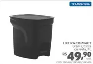 Oferta de Tramontina - Lixeira Compact por R$49,9 em Tumelero