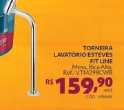 Oferta de Torneira Lavatório Esteves Fit Line por R$159,9 em Tumelero