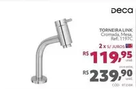 Oferta de Deca - Torneira Link  por R$119,95 em Tumelero