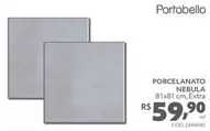 Oferta de Portobello - Porcelanato Nebula por R$59,9 em Tumelero