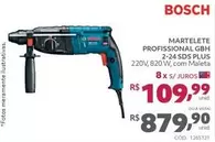 Oferta de Bosch - Martelete Profissional Gbh 2-24 Sds Plus por R$109,99 em Tumelero