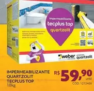 Oferta de Quartzolit - Impermeabilizante Tecplus Top por R$59,9 em Tumelero