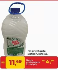 Oferta de Santa Clara - Desinfetante  por R$11,49 em Tonin Superatacado