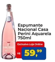 Oferta de Casa Perini - Espumante Nacional Aquarela por R$59,99 em Tonin Superatacado